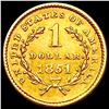 Image 2 : 1851 Rare Gold Dollar CLOSELY UNCIRCULATED