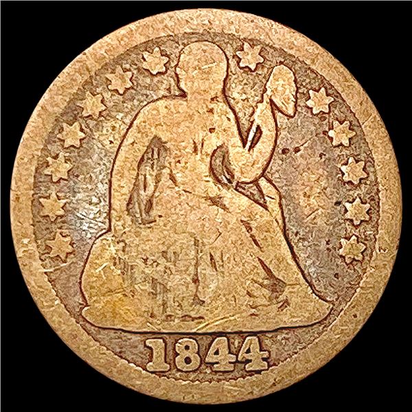 1844 Seated Liberty Dime NICELY CIRCULATED