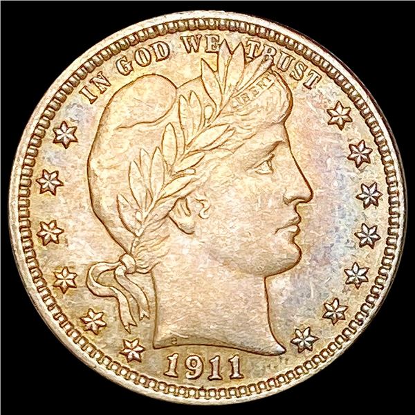 1911-D Barber Quarter CHOICE BU