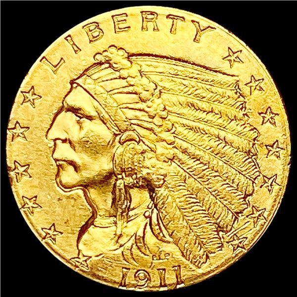 1911 $2.50 Gold Quarter Eagle CLOSELY UNCIRCULATED