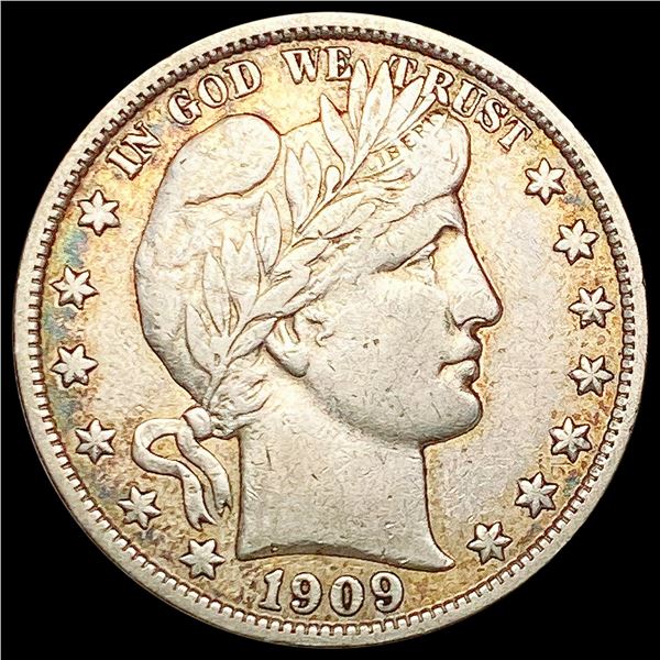 1909-S Barber Half Dollar CLOSELY UNCIRCULATED