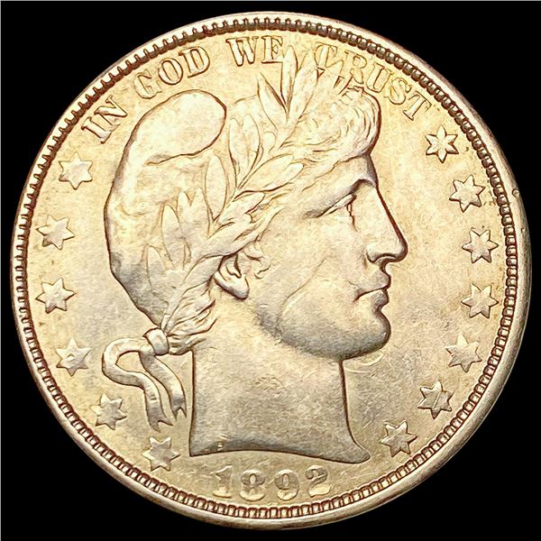 1892-O Barber Half Dollar CLOSELY UNCIRCULATED
