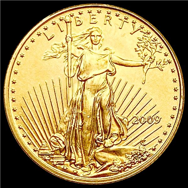 2009 1/10oz Gold $5 Eagle SUPERB GEM BU