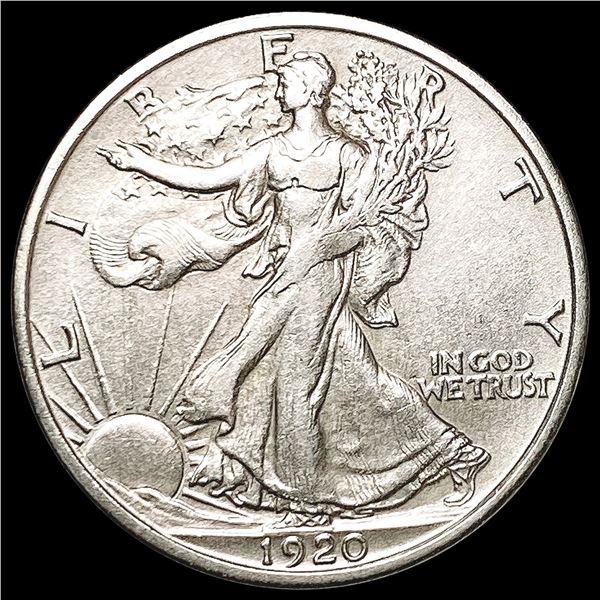 1920-D Walking Liberty Half Dollar CHOICE AU
