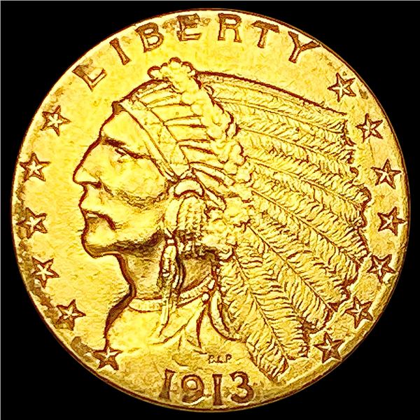 1913 $2.50 Gold Quarter Eagle CHOICE AU