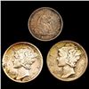 Image 1 : [3] 1861-1924 Varied Silver Dimes UNCIRCULATED