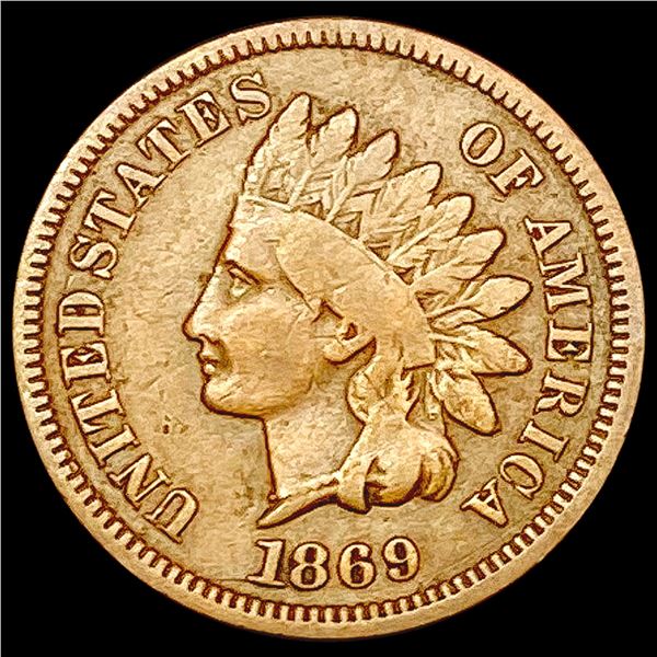 1869 Indian Head Cent NEARLY UNCIRCULATED