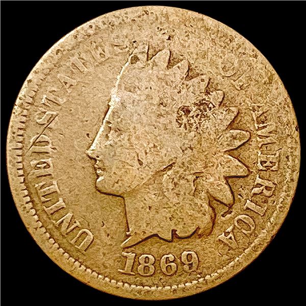 1869 Indian Head Cent NICELY CIRCULATED