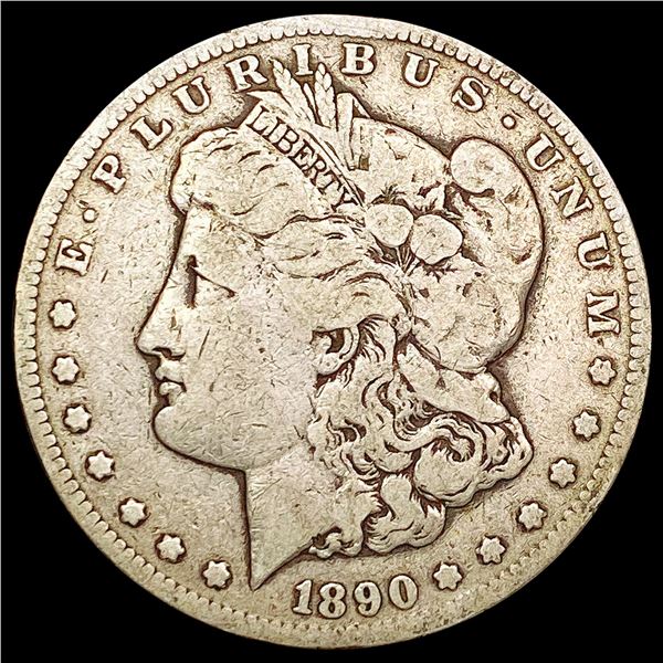 1890-CC Morgan Silver Dollar LIGHTLY CIRCULATED