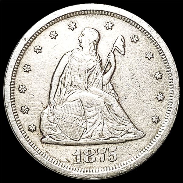 1875-S Twenty Cent Piece CLOSELY UNCIRCULATED