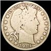 Image 1 : 1914 Barber Half Dollar NICELY CIRCULATED