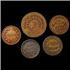 Image 2 : 1863 Civil War Tokens Lot [5 Coins] HIGH GRADE