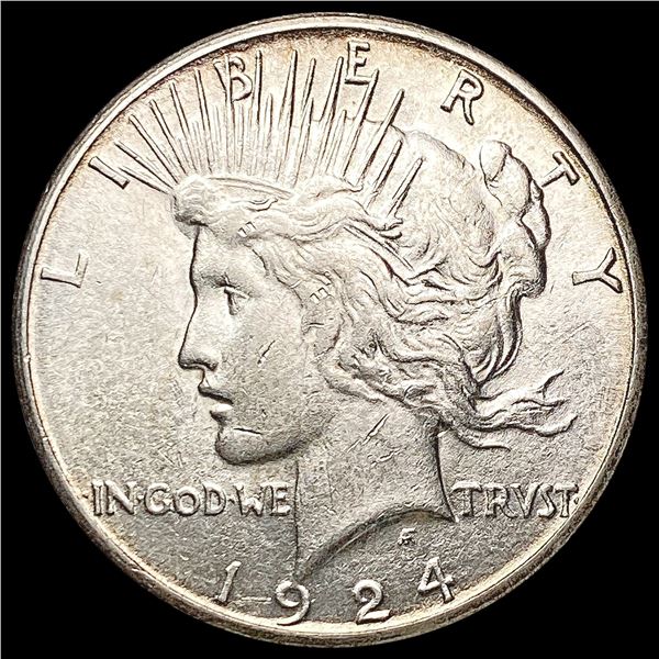 1924-S Silver Peace Dollar CLOSELY UNCIRCULATED