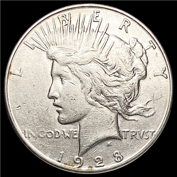 1928-S Silver Peace Dollar CLOSELY UNCIRCULATED