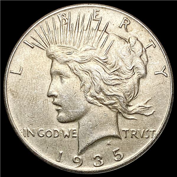 1935 Silver Peace Dollar CLOSELY UNCIRCULATED