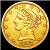 Image 1 : 1897 S $5 Gold Half Eagle CLOSELY UNCIRCULATED