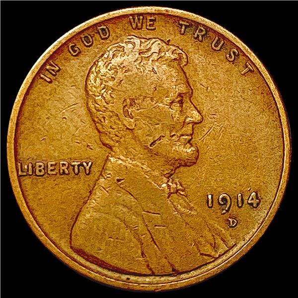 1914 D Wheat Cent CLOSELY UNCIRCULATED