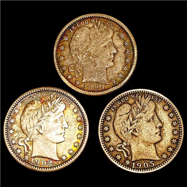 1899-1905 [3] Barber Quarter HIGH GRADE