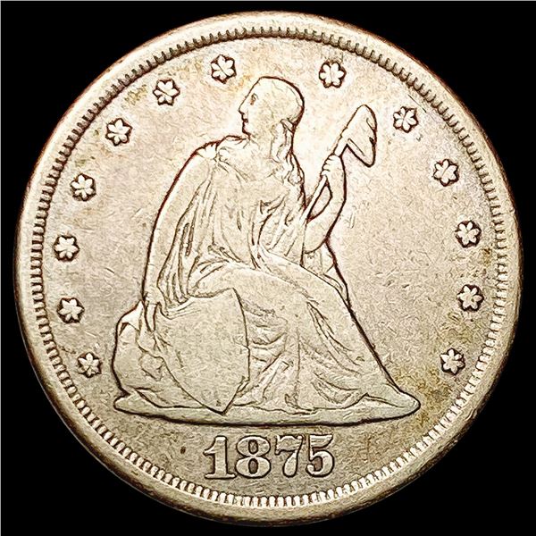 1875 CC Twenty Cent Piece LIGHTLY CIRCULATED