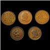 Image 1 : 1863-1864 Varied Civil War Tokens Lot [5 Coins] HIGH GRADE