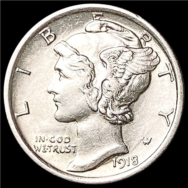 1918 Mercury Dime CHOICE BU