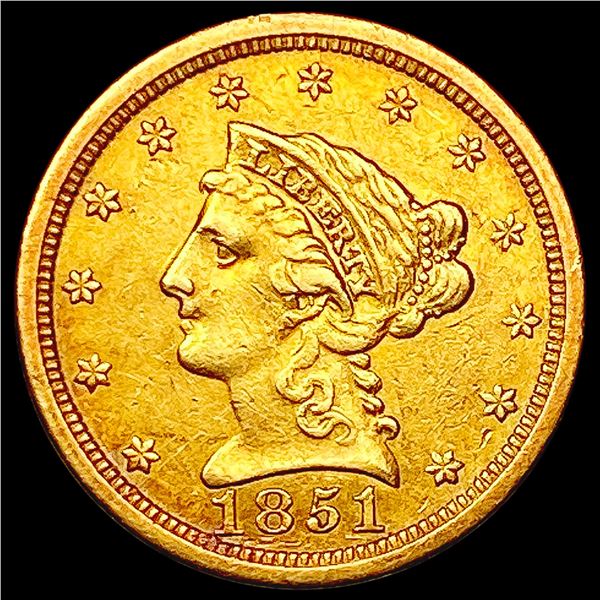 1851 O $2.50 Gold Quarter Eagle CLOSELY UNCIRCULATED