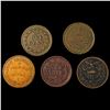 Image 2 : 1863 Varied Civil War Tokens Lot [5 Coins] HIGH GRADE