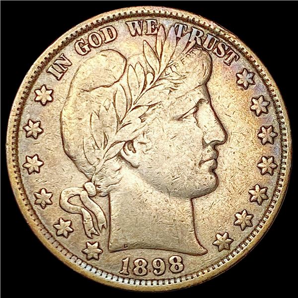 1898 Barber Half Dollar CLOSELY UNCIRCULATED
