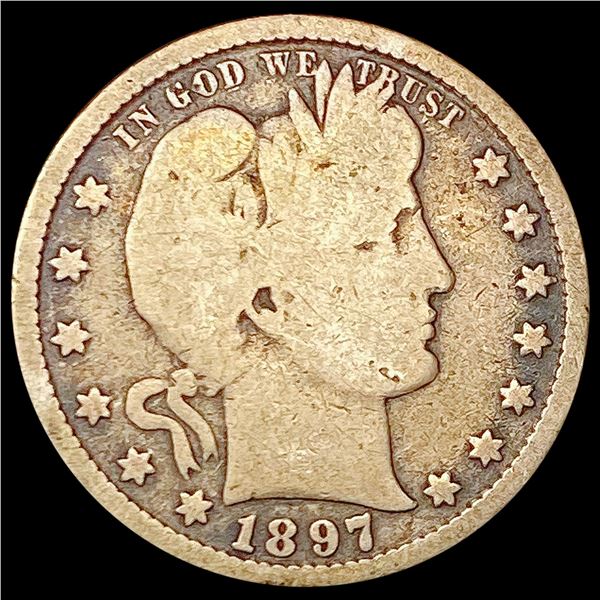 1897-S Barber Quarter NICELY CIRCULATED
