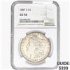1887-S Morgan Silver Dollar NGC AU58