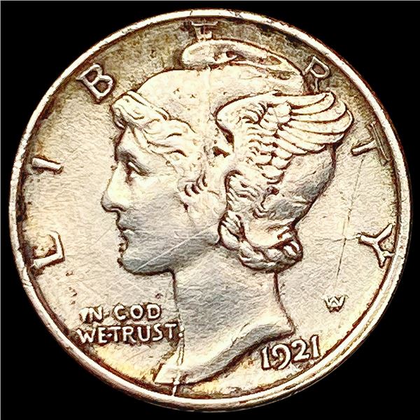 1921 D Mercury Dime NEARLY UNCIRCULATED