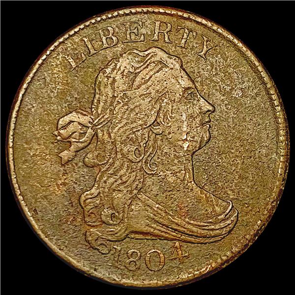 1804 Draped Bust Half Cent CLOSELY UNCIRCULATED
