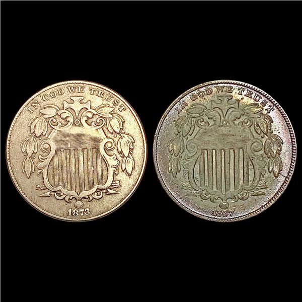 1867-1873 Shield Nickel HIGH GRADE