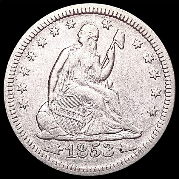 1853 Seated Liberty Quarter CLOSELY UNCIRCULATED