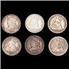 Image 1 : 1831-1872 [6] Half Dime Lot CLOSELY UNCIRCULATED