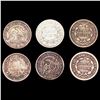 Image 2 : 1831-1872 [6] Half Dime Lot CLOSELY UNCIRCULATED