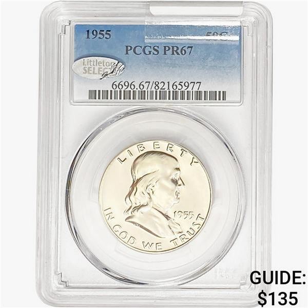 1955 Franklin Half Dollar PCGS PR67