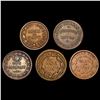 Image 2 : 1863 [5] Civil War Token Lot HIGH GRADE