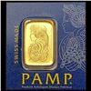 Image 1 : Pamp Suisse 1g Gold UNCIRCULATED