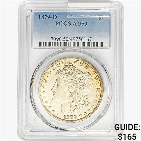 1879-O Morgan Silver Dollar PCGS AU50