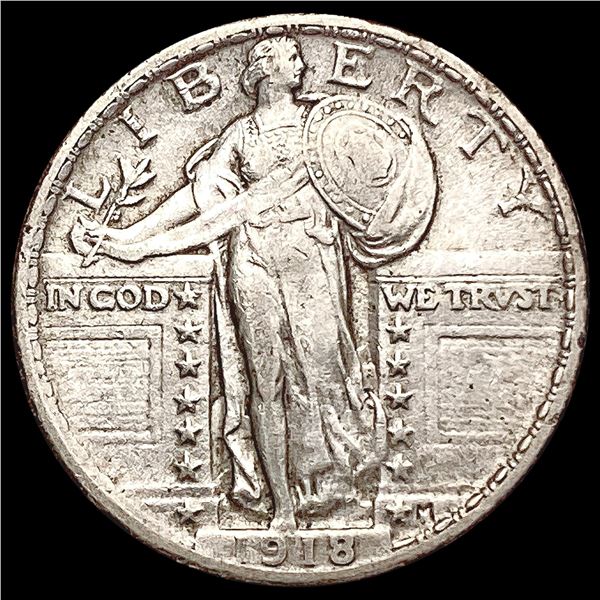 1918 Standing Liberty Quarter NEARLY UNCIRCULATED