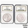 Image 1 : [2] 1884-O Morgan Silver Dollar NGC MS63