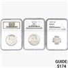 Image 1 : [3] 1955-D-1970-S 1 10C, 2 50C NGC PF/MS