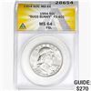 Image 1 : 1954 Franklin Half Dollar ANACS MS64 FBL FS-401 "Bugs Bunny"