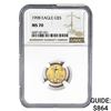 Image 1 : 1998 $5 1/10oz. American Gold Eagle NGC MS70
