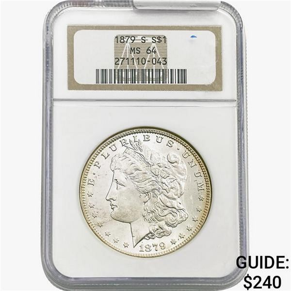 1879-S Morgan Silver Dollar NGC MS64