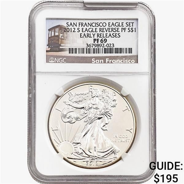 2012-S Silver Eagle NGC PF69 Eagle Reverse