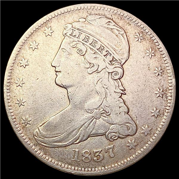 1837 Capped Bust Half Dollar LIGHTLY CIRCULATED