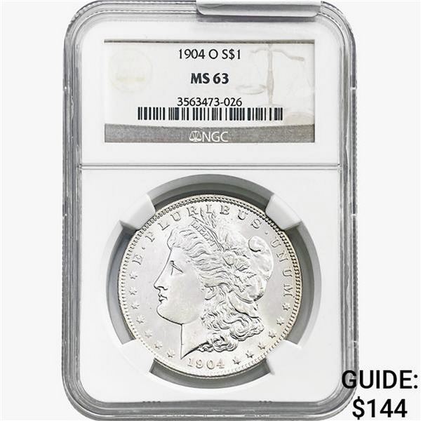 1904-O Morgan Silver Dollar NGC MS63