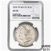 Image 1 : 1878 REV78 Morgan Silver Dollar NGC AU55